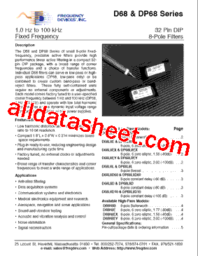 D68 Datasheet PDF - List of Unclassifed Manufacturers
