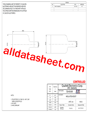 728-00-00 Datasheet PDF - Qualtek Electronics Corporation