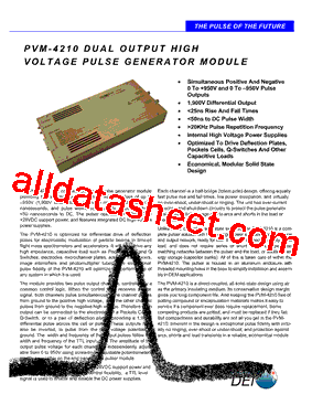 PVM-4210 Datasheet PDF - Directed Energy, Inc.