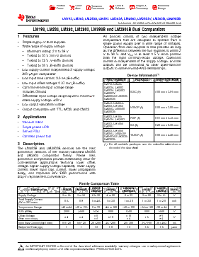 LM393DG4 Datasheet PDF - Texas Instruments