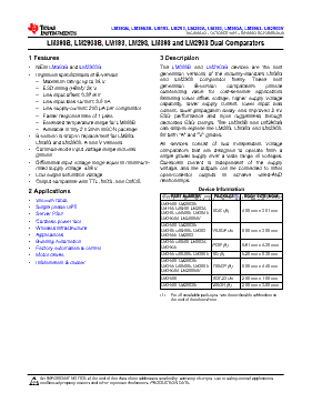 LM393DRE4 Datasheet PDF - Texas Instruments