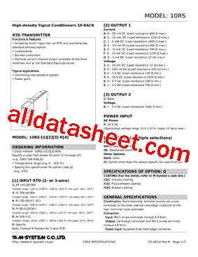 10RS-0D-R6-R Datasheet PDF - M-System Co.,Ltd.