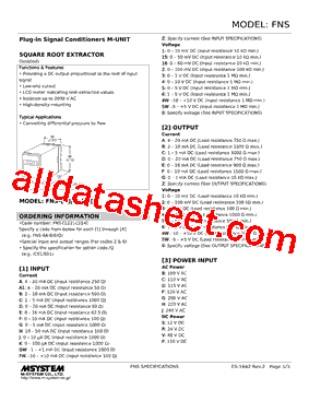 FNS-04W-F Datasheet PDF - M-System Co.,Ltd.