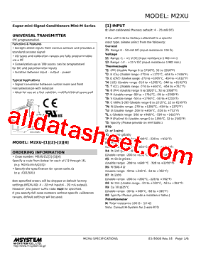 M2XU-R1Z1-R Datasheet PDF - M-System Co.,Ltd.