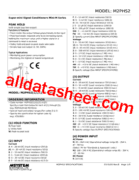 M2PHS2H-15D-R2/N Datasheet PDF - M-System Co.,Ltd.