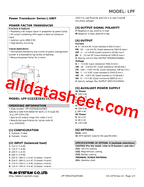 LPF-41P.MA-R Datasheet PDF - M-System Co.,Ltd.