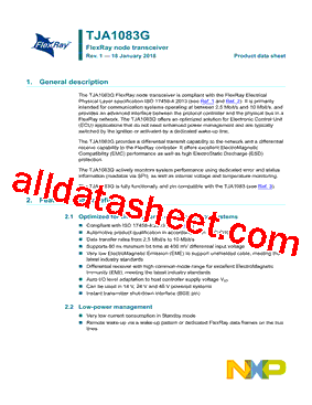 TJA1083G Datasheet PDF - NXP Semiconductors