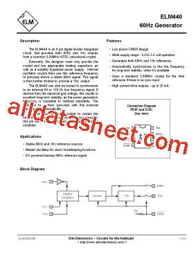 ELM440 Datasheet PDF - ELM Electronics