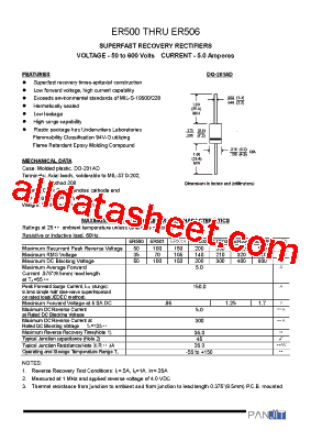 ER500 Datasheet PDF - Pan Jit International Inc.