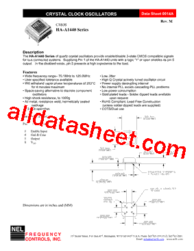 HA-A1440 Datasheet PDF - Nel Frequency Controls,inc