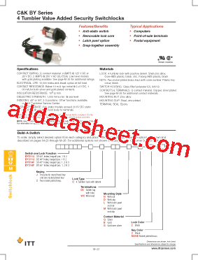 BY01AF2CWCMB2 Datasheet PDF - ITT Industries