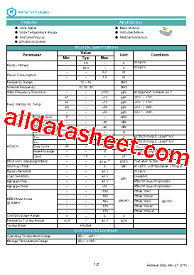 BO2736L Datasheet PDF - Xtaltq Technologies Co.,Ltd.