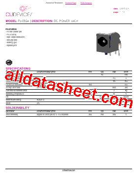PJ-059A Datasheet PDF - CUI Devices