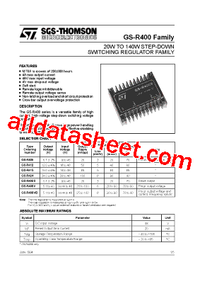 GS-R400VB Datasheet PDF - STMicroelectronics