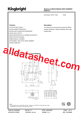 SC23-11YWA Datasheet PDF - Kingbright Corporation
