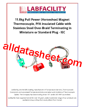 H/MAGNET-K-1.5M-MP Datasheet PDF - Labfacility Ltd