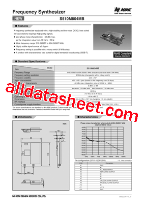 S510M804MB Datasheet PDF - NIHON DEMPA KOGYO