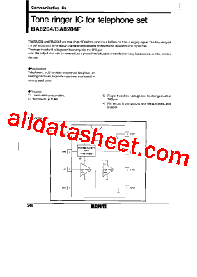 BA8204 Datasheet PDF - Rohm