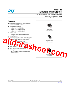 M95128-RMB3TP/PC Datasheet PDF - STMicroelectronics