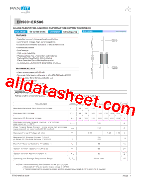 ER500 Datasheet PDF - Pan Jit International Inc.