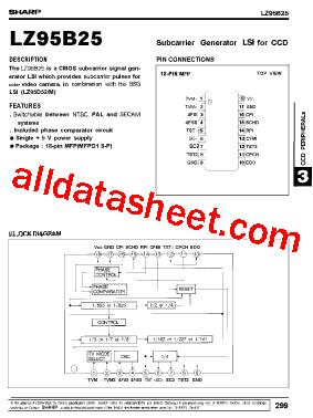 LZ95B25 Datasheet PDF - Sharp Corporation