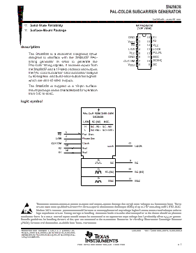 SN28838 Datasheet PDF - Texas Instruments