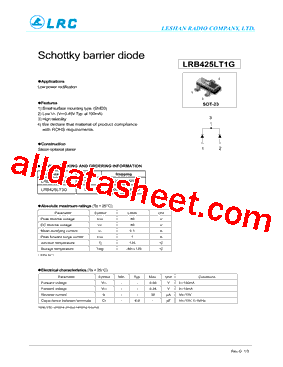 LRB425LT1G Datasheet PDF - Leshan Radio Company
