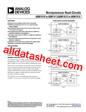 ADM1817-R22ARTZ-R72 Datasheet PDF - Analog Devices