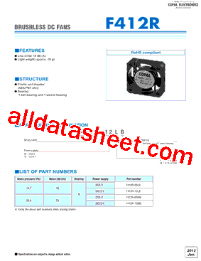F412R-05MB Datasheet PDF - Cooper Bussmann, Inc.