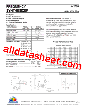 442070 Datasheet PDF - API Technologies Corp