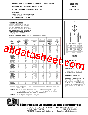 CDLL4917A Datasheet PDF - Compensated Deuices Incorporated