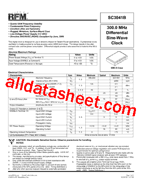 SC3041B Datasheet PDF - Murata Manufacturing Co., Ltd.