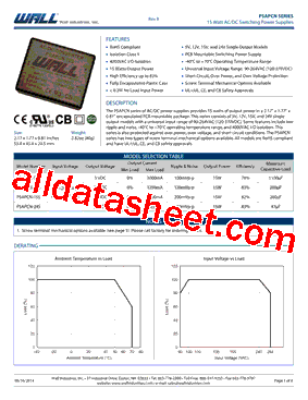 PSAPCN Datasheet PDF - Wall Industries,Inc.