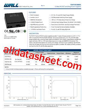 PSATCN Datasheet PDF - Wall Industries,Inc.