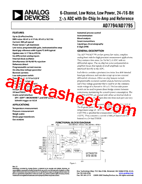 AD7794 Datasheet PDF - Analog Devices