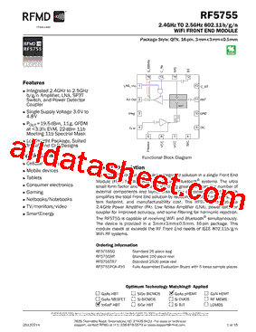 RF5755 Datasheet PDF - RF Micro Devices