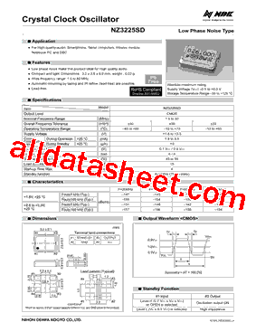 NZ3225SD Datasheet PDF - NIHON DEMPA KOGYO