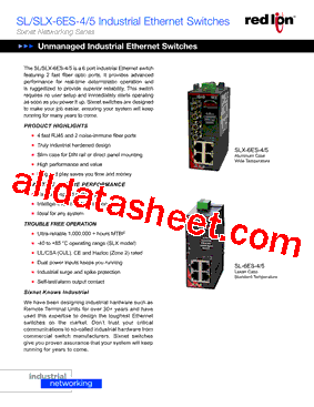 SLX-6ES-4SC Datasheet PDF - Red Lion Controls. Inc
