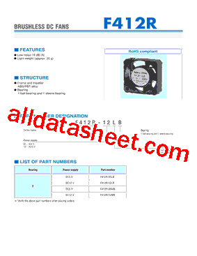 F412R-05MB Datasheet PDF - Copal Electronics