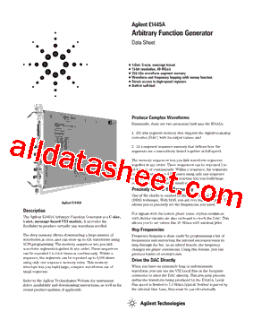 E1445A Datasheet PDF - Keysight Technologies