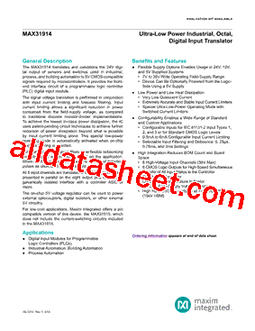 MAX31914 Datasheet PDF - Maxim Integrated Products