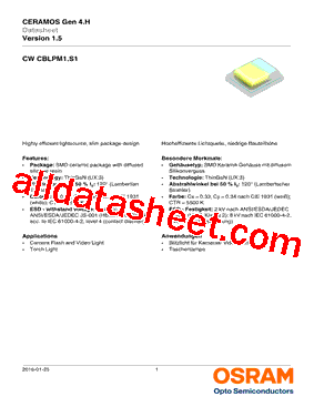 CWCBLPM1.S1 Datasheet PDF - OSRAM GmbH